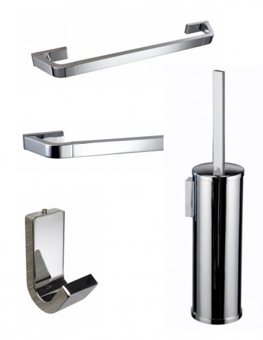 Pack de accesorios para baño - cromo LUXOR de Manillons Torrent