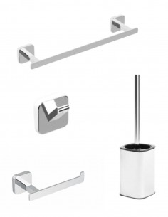 Pack de accesorios para baño - cromo BLOC de Manillons Torrent