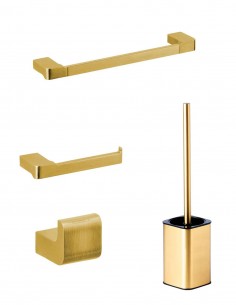 Pack de accesorios para baño - oro cepillado Yass de Manillons Torrent