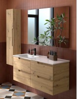 Mueble baño lavabo desplazado Salgar VIMA 4 cajones