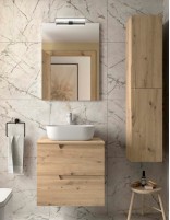 Mueble baño sobre encimera Salgar roble montana 60