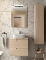 Mueble baño sobre encimera Salgar roble siena 60