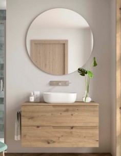 Mueble baño sobre encimera Salgar modelo VIMA 2 cajones