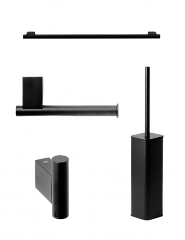 Pack de accesorios para baño - negro TOMO de Manillons Torrent