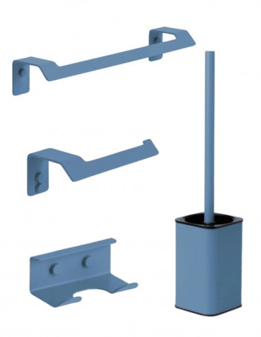 Pack de accesorios para baño - azul atlántico SLIM de Manillons Torrent