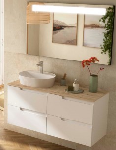 Mueble 4 cajones sobre encimera modelo 120 cm VIMA de Salgar