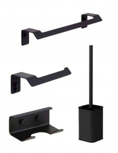 Pack de accesorios para baño - negro reseda SLIM de Manillons Torrent