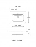 Mueble Uniiq Salgar croquis lavabo