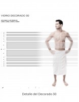 Mampara ducha fijo + corredera - oro anodizado CAUCE de Bathplus