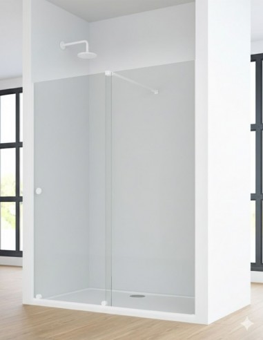 Mampara de ducha blanco mate - LIFE de Bathplus