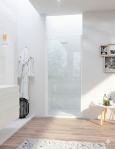 Mampara blanca mate 1 hoja abatible - SONY de Bathplus