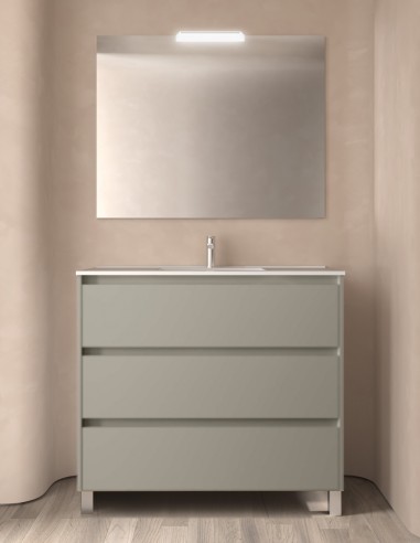 Mueble baño Salgar Noja grey satin