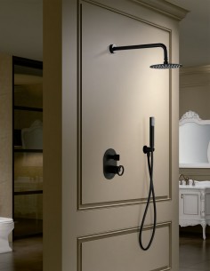 Grifería ducha empotrada modelo OLIMPO negro de IMEX