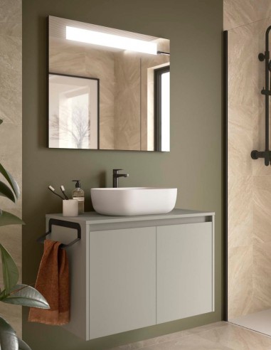Mueble de baño Noja Salgar grey satin