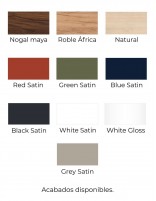 Conjunto mueble de baño 2 cajones acabados