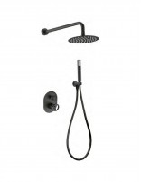 Grifería ducha empotrada OLIMPO negro