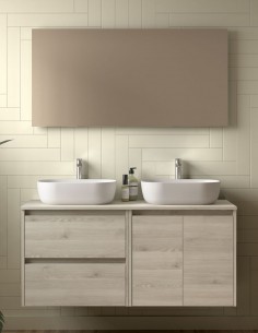 Mueble Noja Salgar sobre encimera - 2 puertas + 2 cajones 120 - 140 cm 2