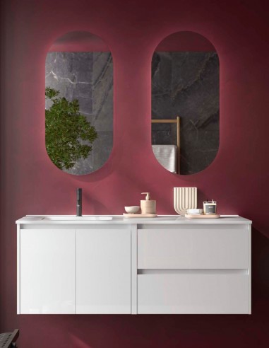 Conjunto Noja Salgar white gloss izq