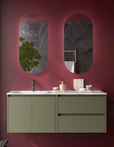 Conjunto Noja Salgar green satin izq