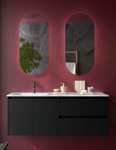 Conjunto Noja Salgar black satin izq