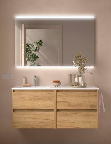 Conjunto Noja Salgar 4 cajones modelo 120 cm. lavabo desplazado