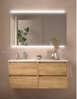 Conjunto Noja Salgar 4 cajones modelo 120 cm. lavabo desplazado