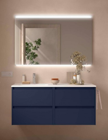 Conjunto Noja Salgar 4 cajones blue satin