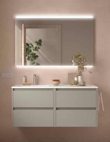 Conjunto Noja Salgar 4 cajones grey satin