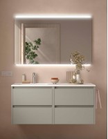 Conjunto Noja Salgar 4 cajones grey satin