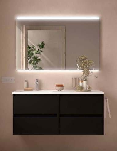 Conjunto Noja Salgar 4 cajones black satin izq