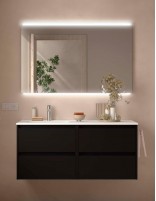 Conjunto Noja Salgar 4 cajones black satin izq