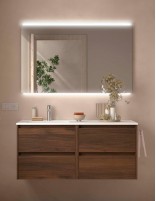 Conjunto Noja Salgar 4 cajones nogal