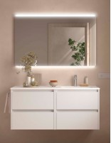 Conjunto Noja Salgar 4 cajones white satin dcha