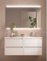 Conjunto Noja Salgar 4 cajones white gloss