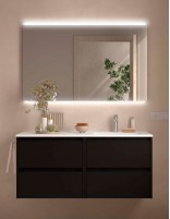 Conjunto Noja Salgar 4 cajones black satin