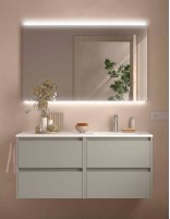 Conjunto Noja Salgar 4 cajones grey satin dcha