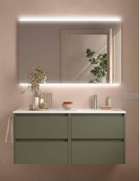 Conjunto Noja Salgar 4 cajones green satin