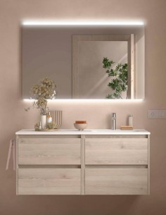 Conjunto Noja Salgar 4 cajones modelo 120 cm. lavabo desplazado 2