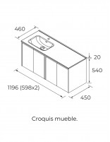 Conjunto Noja Salgar 4 puertas croquis izq