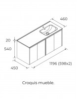 Conjunto Noja Salgar 4 puertas croquis dcha