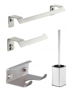 Pack de accesorios para baño - acero inox. cepillado SLIM de Manillons Torrent