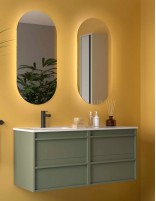 Mueble baño 120 cm lavabo desplazado green