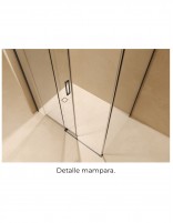 Mampara fija y corredera BGM + lateral fijo inferior