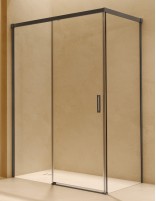 Mampara fija y corredera BGM + lateral fijo Stylo de SBX Mamparas Imex