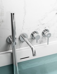 Grifo empotrado bañera cromo modelo Sirio de GME