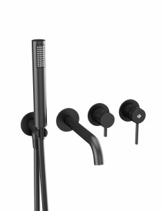 Grifo empotrado bañera negro modelo Sirio de GME 2