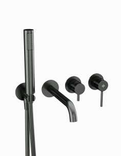 Grifo empotrado bañera titanio modelo Sirio de GME 2