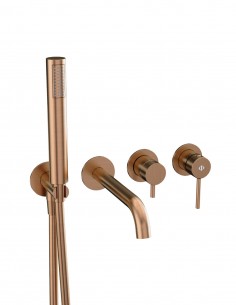 Grifo empotrado bañera cobre modelo Sirio de GME 2