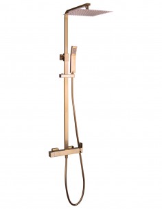 Columna acabado cobre ducha vista modelo Inverter C de GME