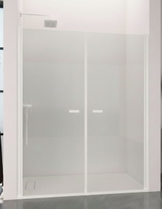 Mampara blanco mate 2 hojas abatibles - SONY de Bathplus